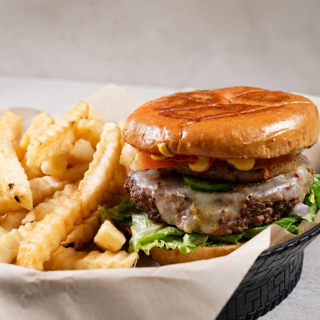 Jalapeño & Pineapple Burger.