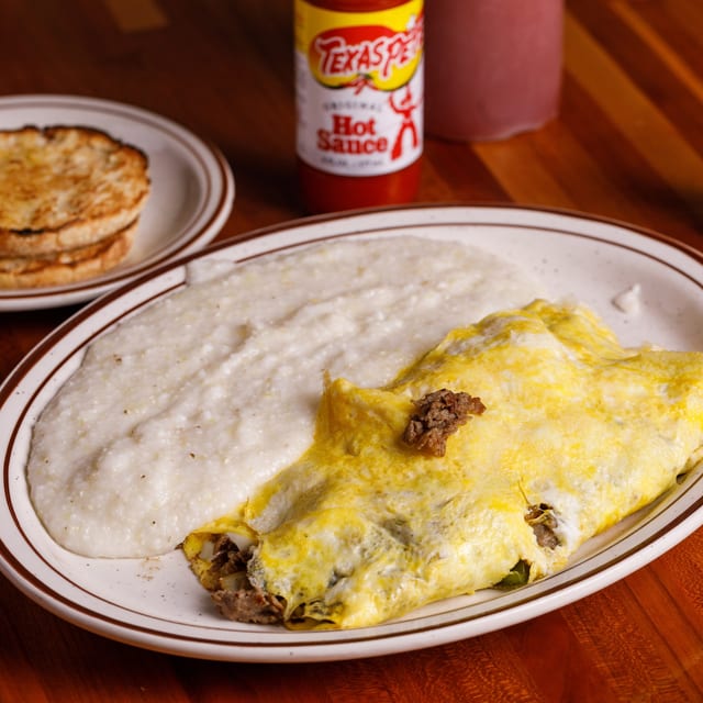 Philly Cheese Steak Omelette.