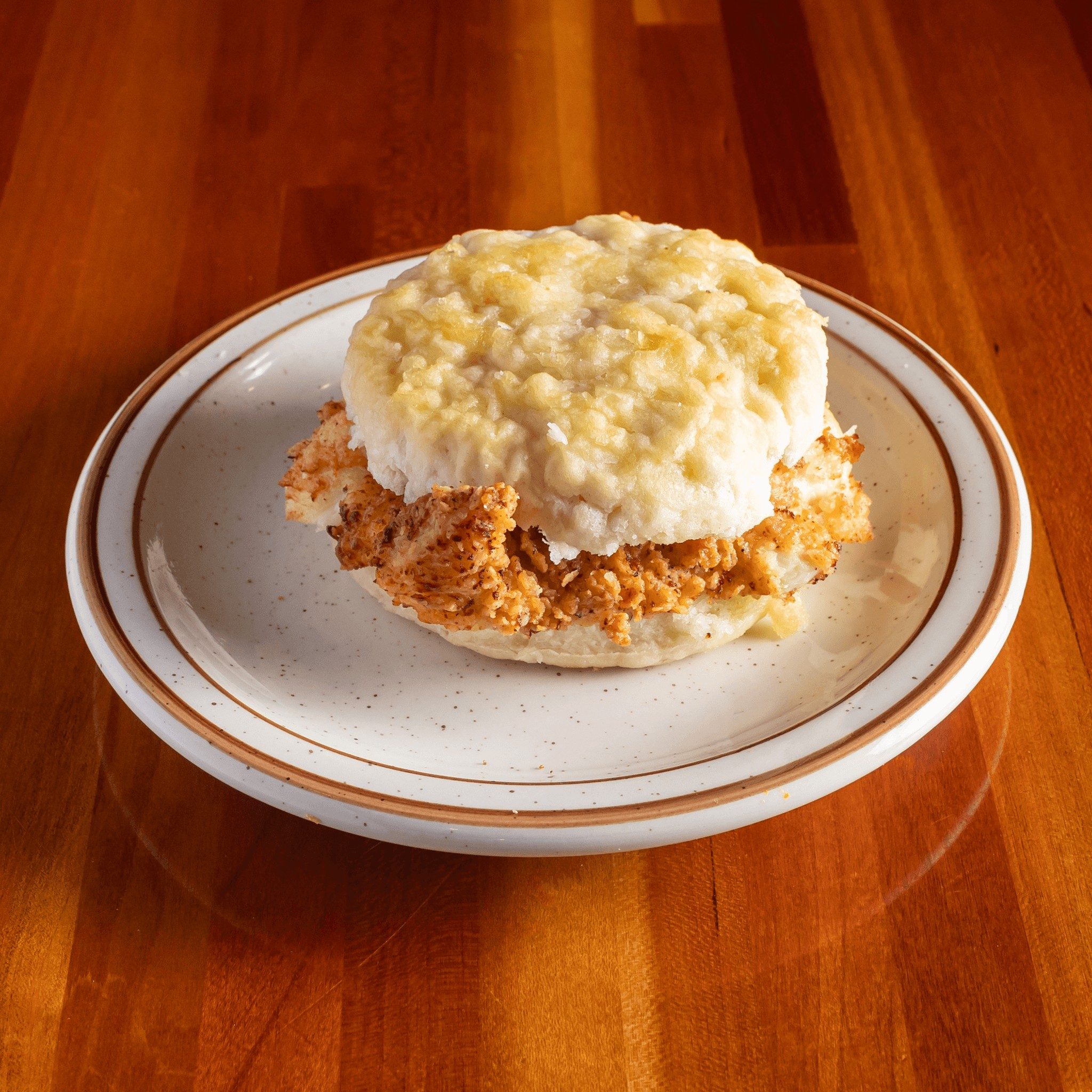 Chicken and Biscuit Sandwich.