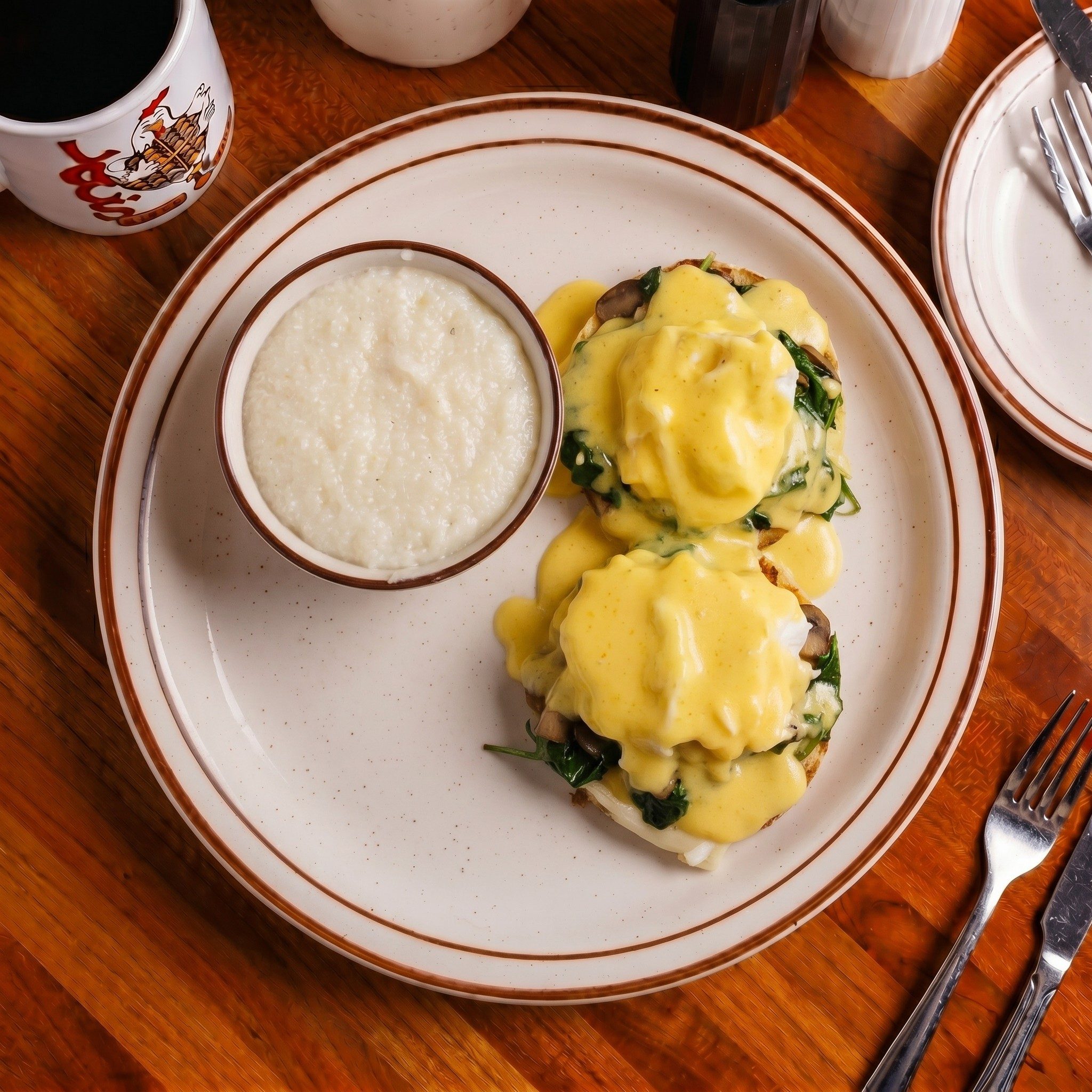 Eggs Florentine.