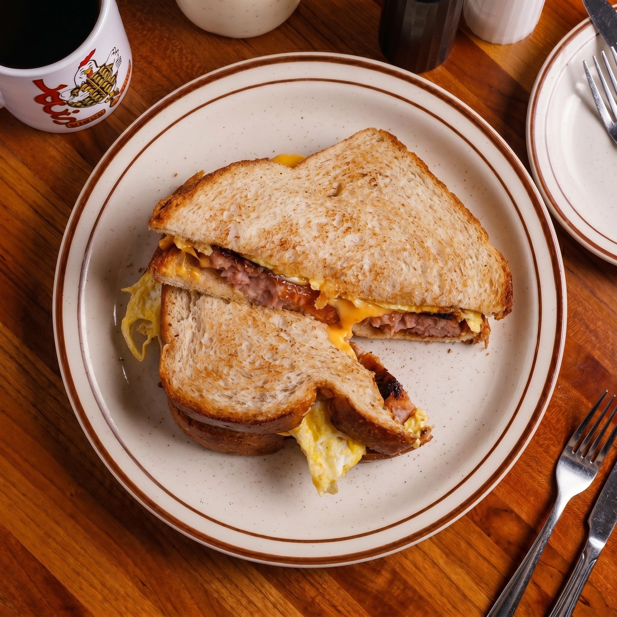 Loc's Breakfast Sandwich.