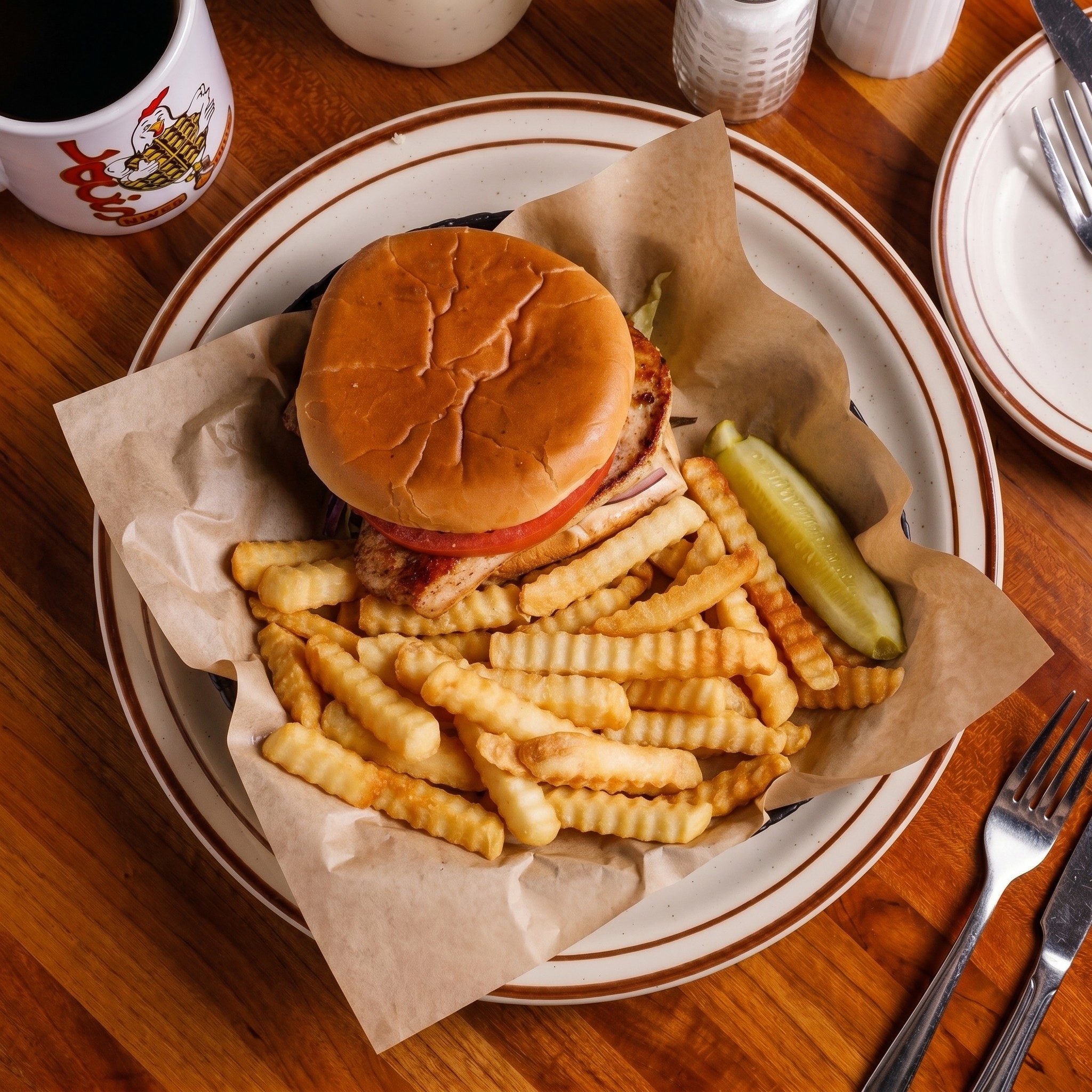 Grilled Chicken Breast Sandwich.